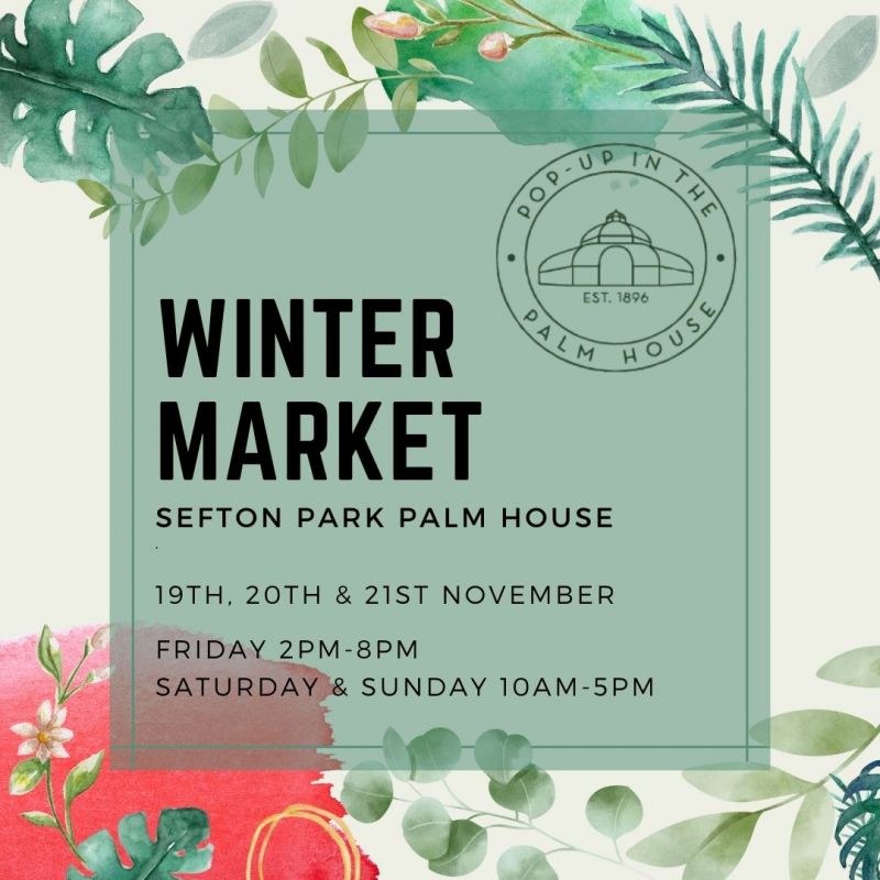 Winter Pop up in the Palm House Flyer